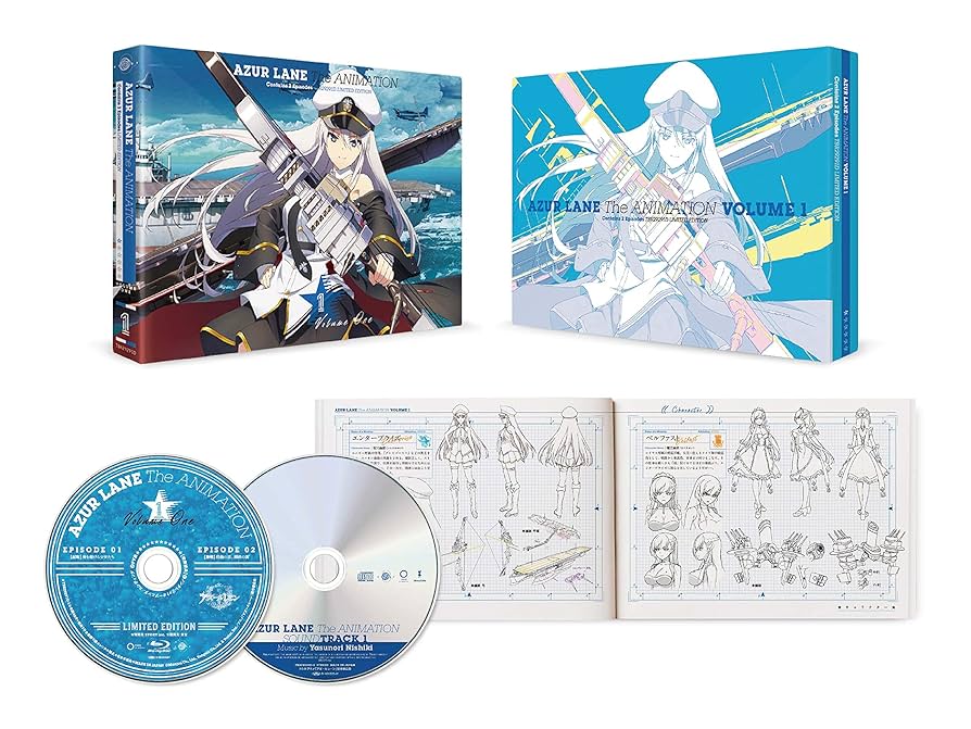 専用　アズールレーン Blu-ray 初回生産限定盤　全巻収納BOX付 Amazon.co.jp: アズールレーン Vol.1 Blu-ray(初回生産限定版